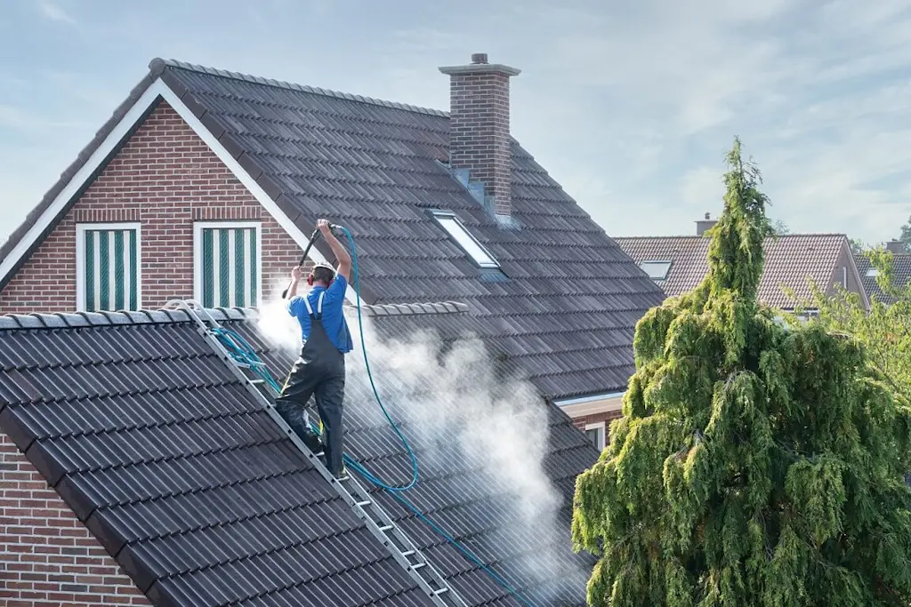 Roof soft washing in Jacksonville